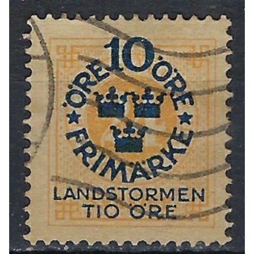 Sweden B8 Used 1916 issue (an9491)