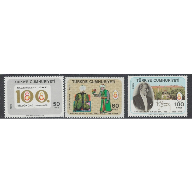 Turkey 1781-83 MNH 1968 set (ap7908)