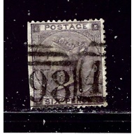 Great Britain 39 Used 1862 issue straight edge on left; 2019