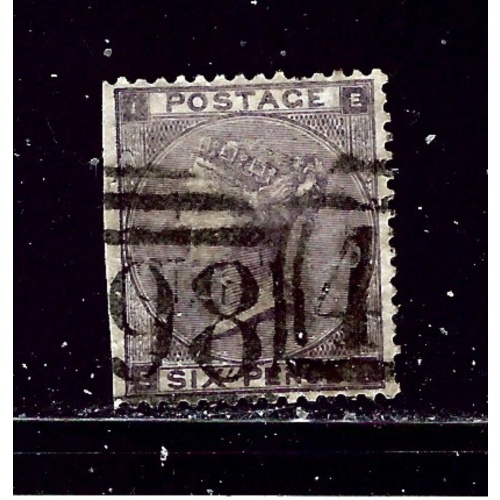 Great Britain 39 Used 1862 issue straight edge on left; 2019