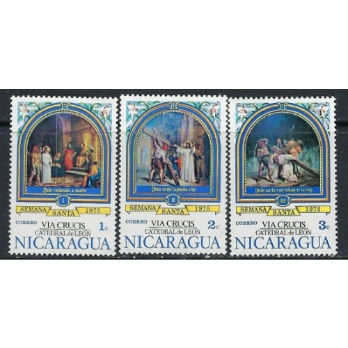 Nicaragua 969-71 MNH 1975 part set (ak3330)