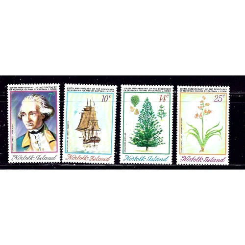 Norfolk Is 175-78 MNH 1974 set (ap1844)