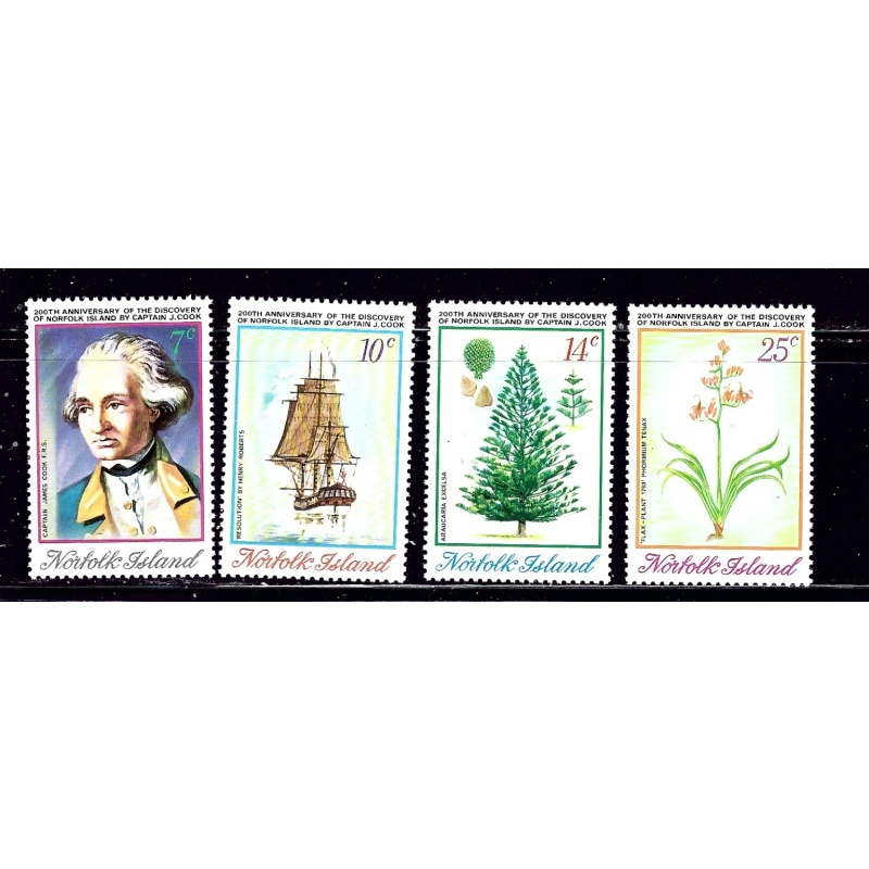 Norfolk Is 175-78 MNH 1974 set (ap1844)