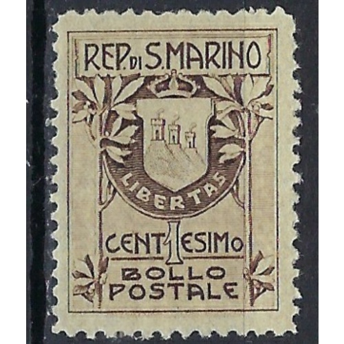 San Marino 78 MLH 1910 issue (an8873)