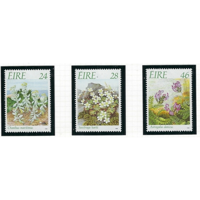 Ireland 720-22 MNH 1988 Flowers (an8526)