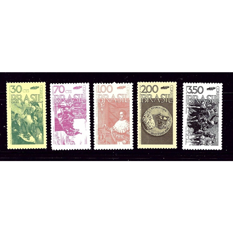 Brazil 1242-46 MH 1972 set