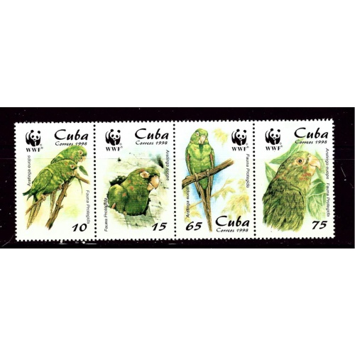 Cuba 3961-64 MNH 1998 Birds (W.W.F.)