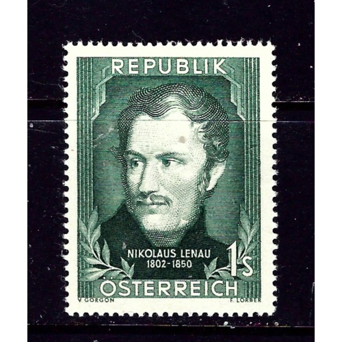 Austria 582 MH 1952 Nilolaus Lenau