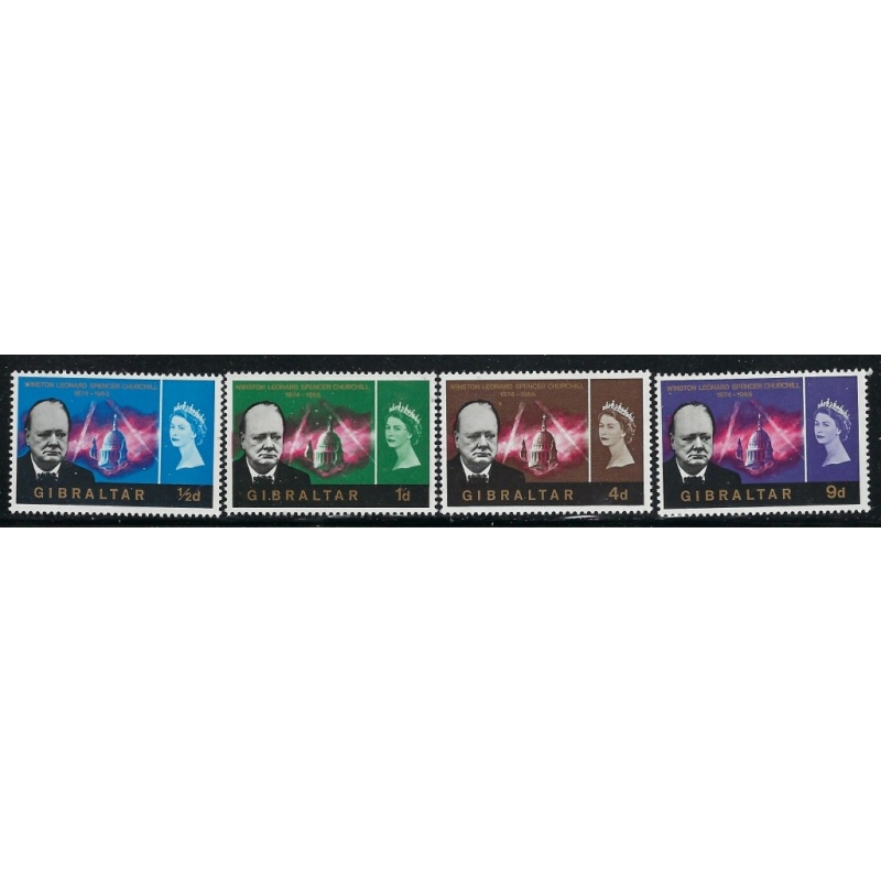 Gibraltar 171-74 MNH 1966 Winston Churchill (an7484)
