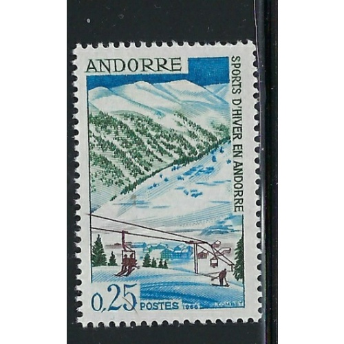 French Andorra 169 MLH 1966 issue (an6150)