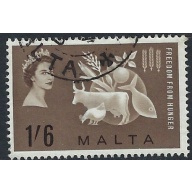 Malta 291 Used 1963 issue; spot on back (ak5666)