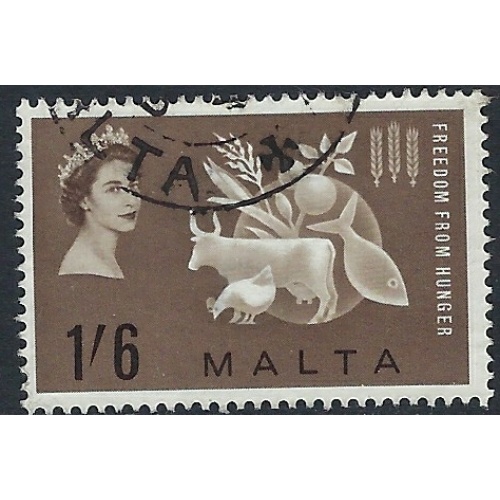 Malta 291 Used 1963 issue; spot on back (ak5666)