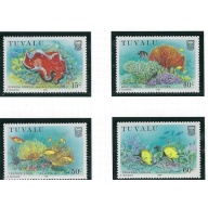 Tuvalu 465-68 MNH 1988 Marine Life (ak1107)