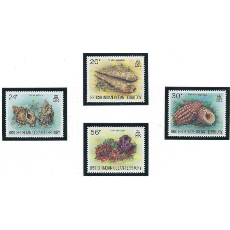 British Indian Ocean Terr 172-75 MNH 1996 Sea Shells (ak6370)