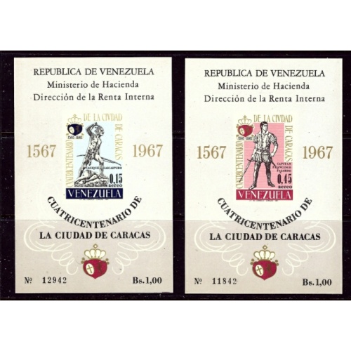 Venezuela C952a-53a MNH 1967 issue; see Scott catalogue (ha1007)