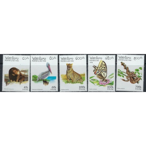 Laos 1260-64 MNH 1996 Fauna (ak3910)