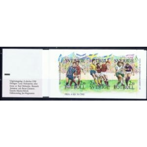 Sweden 1708a MNH 1988 Soccer complete booklet (ap9171)