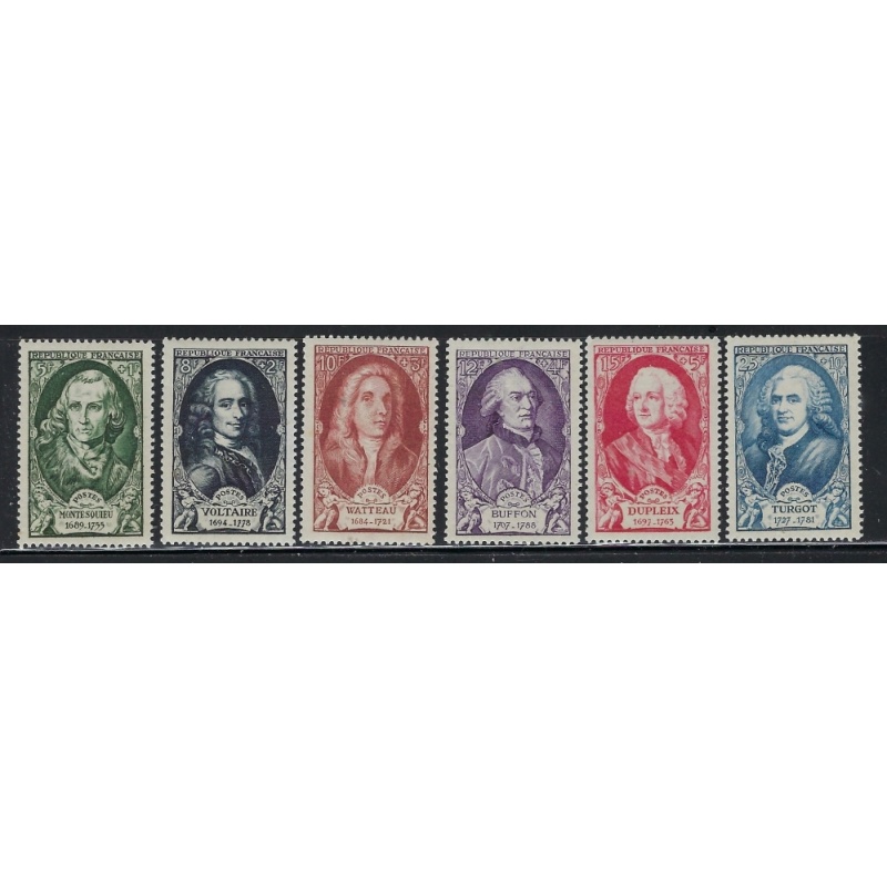France B238-43 MH 1949 Portraits (fe7609)