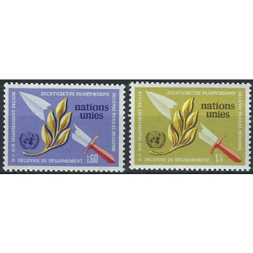 United Nations Geneva 30-31 MNH 1975 set (an7592)