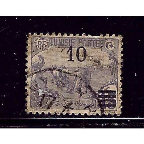 Tunisia 62 Used 1911 surcharge      #2