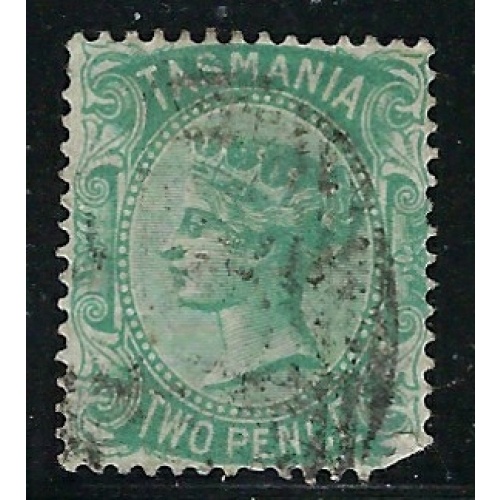 Tasmania 54b Used 1872 issue/rounded corner (RR) (fe3865)