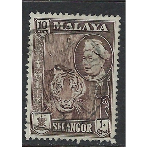 Malaya-Selangor 107 Used 1957 issue (ap7102)