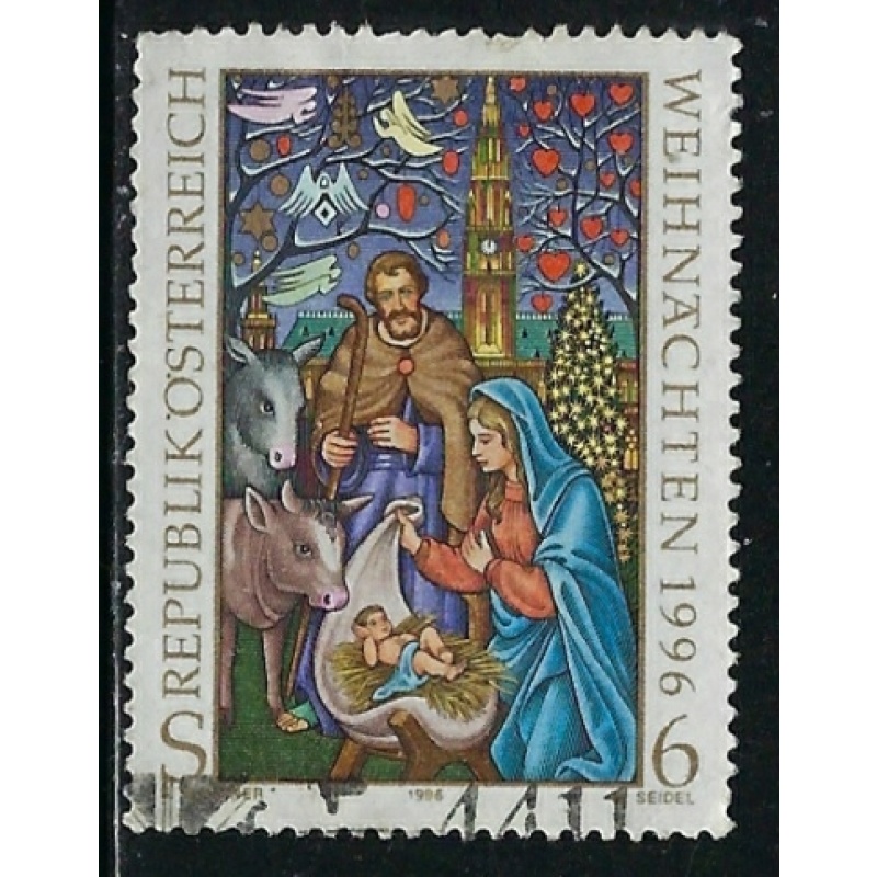 Austria 1713 Used 1996 Christmas (st1007)