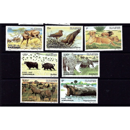 Zaire 1078-84 NH 1982 Animals