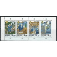 Sweden 1610a MNH 1986 Bklt Pane (an4650)