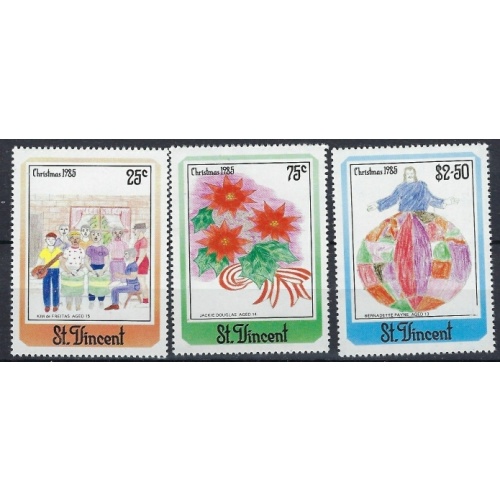 St Vincent 903-05 MNH 1985 Christmas (an9829)