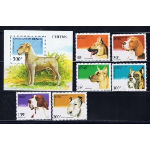 Benin 741-47 MNH 1995 Dogs (ak1656)