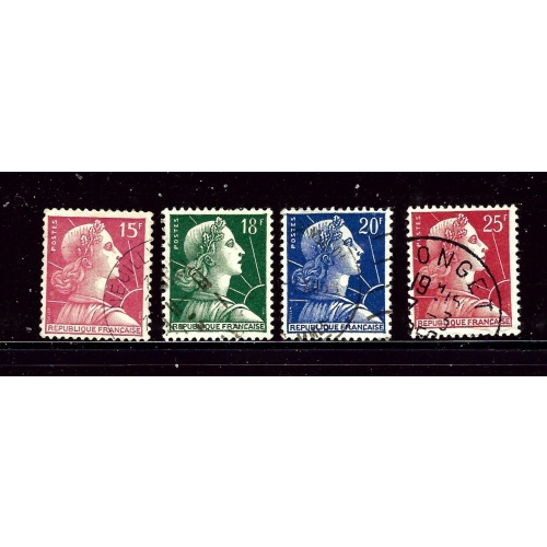 France 753-56 Used 1955-59 Part Set