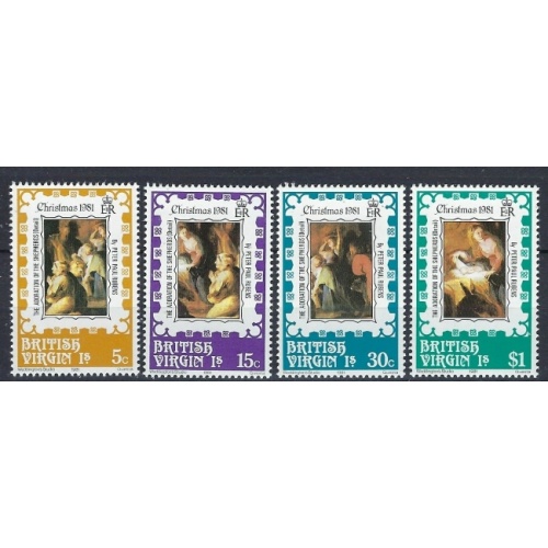 British Virgin Is 417-20 MNH 1981 Chrismas (an9787)