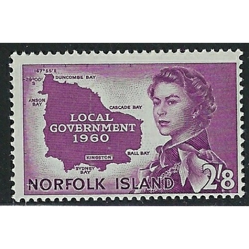 Norfolk Is 42 MLH 1960 issue (fe9029)