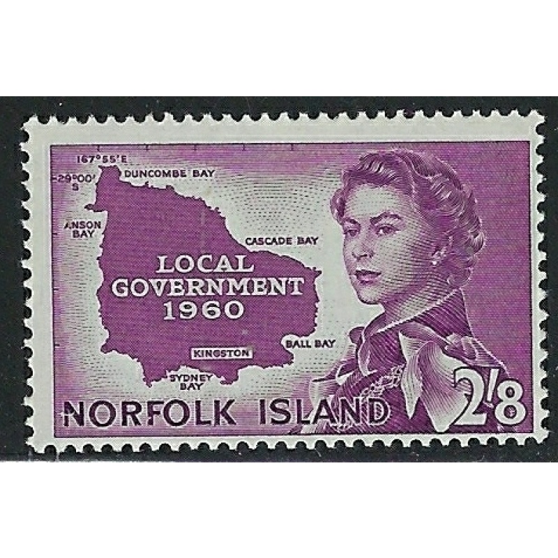 Norfolk Is 42 MLH 1960 issue (fe9029)