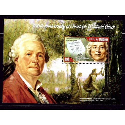 Maldive Is 3120 MNH 2014 Christoph Willibald Gluck S/S