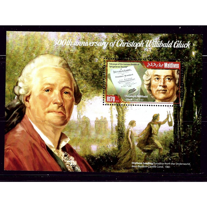 Maldive Is 3120 MNH 2014 Christoph Willibald Gluck S/S