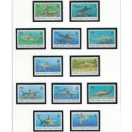 B.I.O.T. 151-62 MNH 1994 Sharks (fe4590)