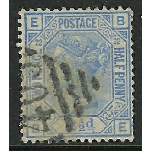 Great Britain 82 Used Plate #22 1881 issue (fe3243)