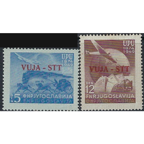 Yugoslavia Trieste 15-16 MH 1949 Overprints (ak4951)