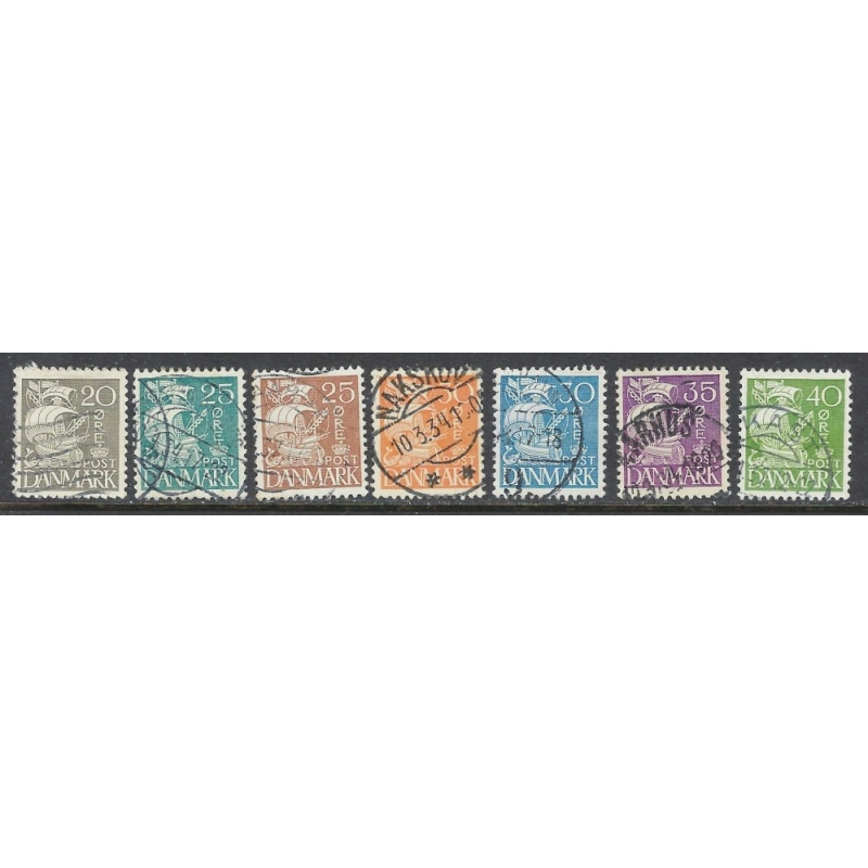 Denmark 232-38 Used 1933-34 set (ap7322)