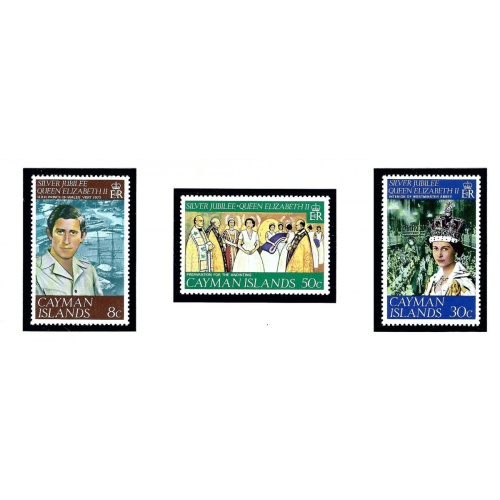 Cayman Is 379 81 MNH 1977 QEII QEII Silver Jubilee