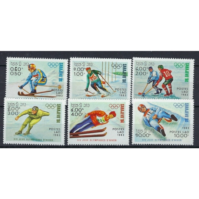 Laos 473-78 MNH 1983 Olympics (an8353)