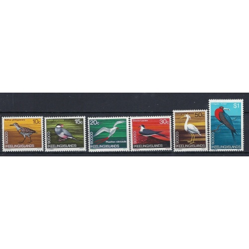 Cocos Is 14-29 MLH 1963 Birds part set (an8001)