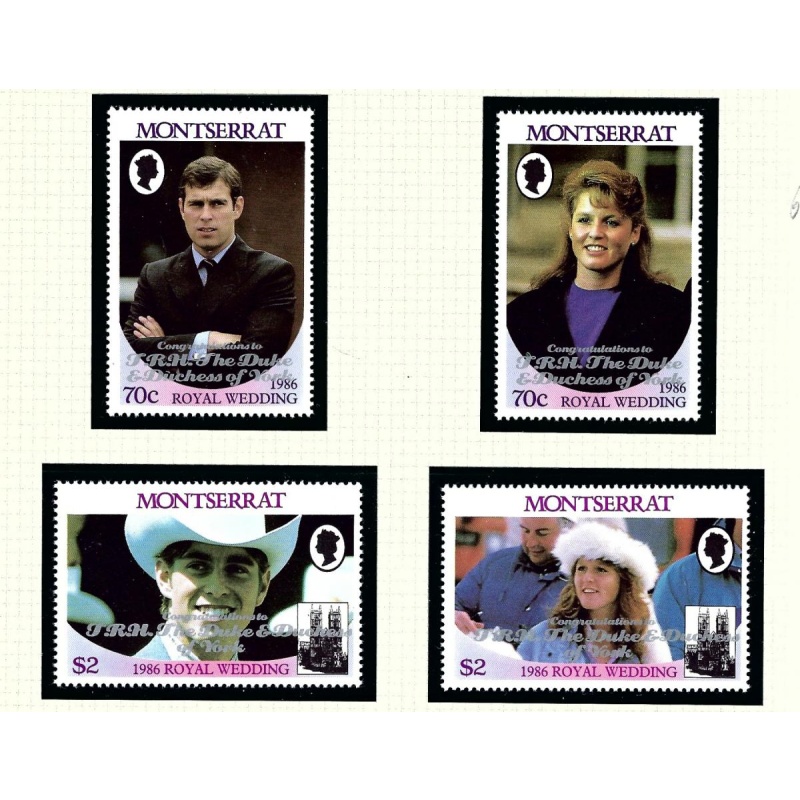 Montserrat 628a-29b MNH 1986 Overprints (Singles)