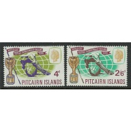 Pitcairn Is 60-61 MNH 1966 World Cup Soccer (fe5406)