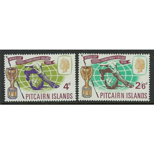 Pitcairn Is 60-61 MNH 1966 World Cup Soccer (fe5406)