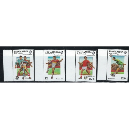 Gambia 615-18 MNH 1986 World Cup Soccer (mm1226)