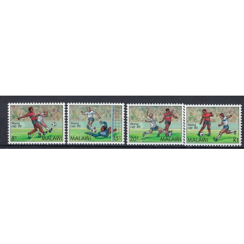 Malawi 482-85 MNH 1986 Soccer (mm1508)