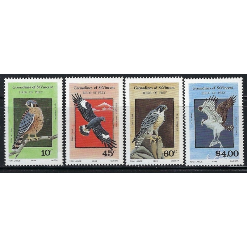 St Vincent Grenadines 560-63 MNH 1986 Birds (an3595)